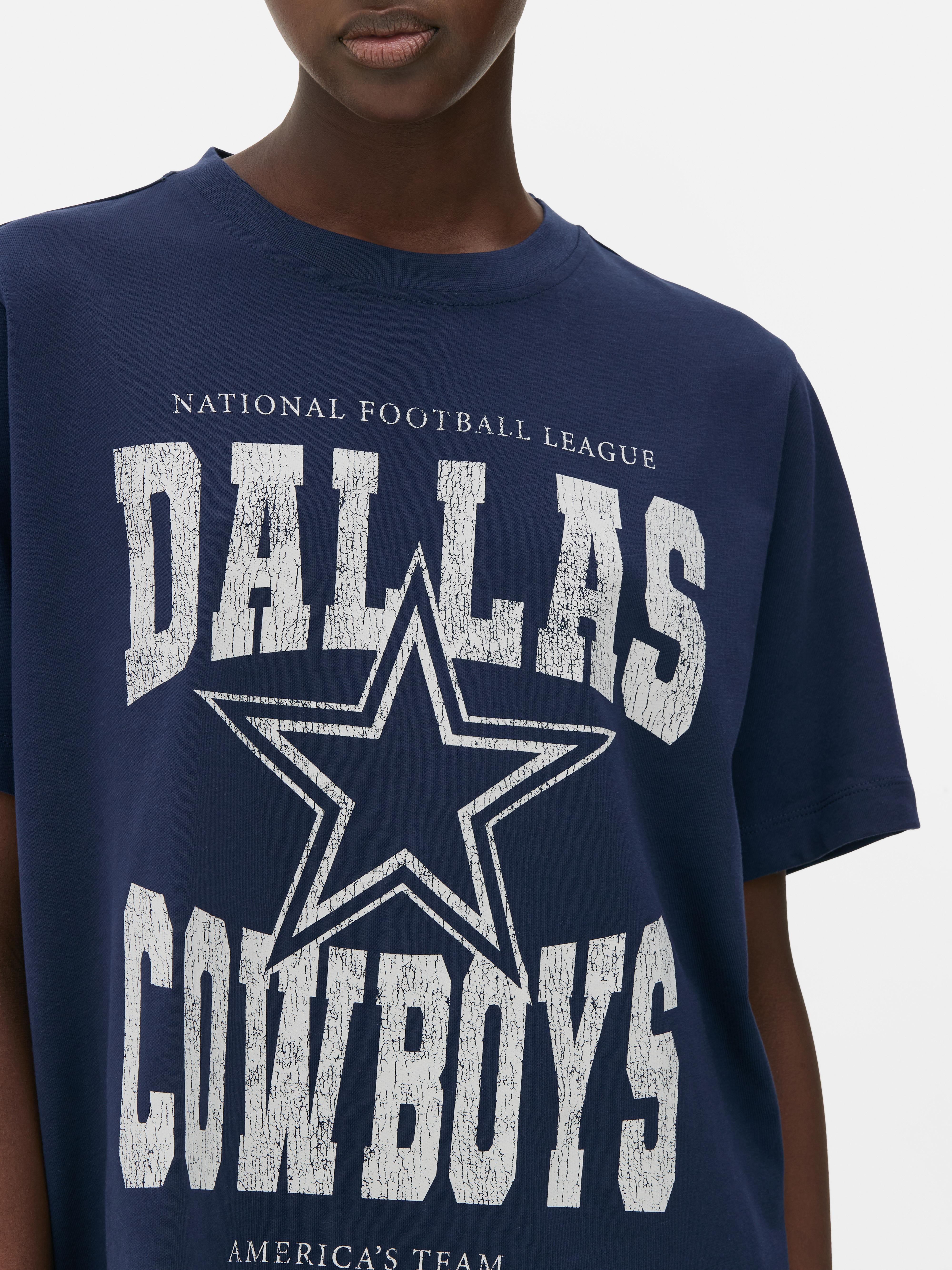 Tricou NFL supradimensionat Dallas Cowboys Un tricou cu mânecă scurtă, cu o croială lejeră și imprimeuri Dallas Cowboys