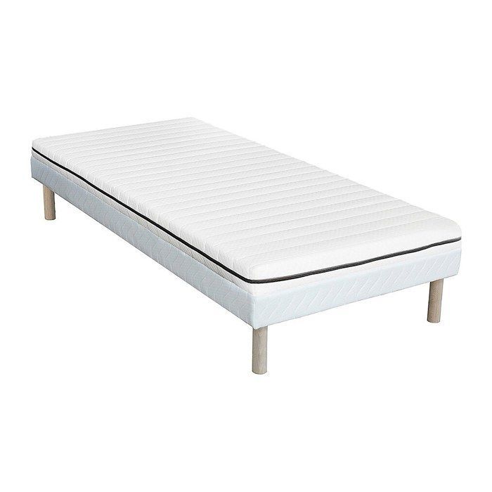Base de cama de 90 x 190 cm + colchón de espuma extraíble (10 cm de grosor) - NASUS by YSMÉE