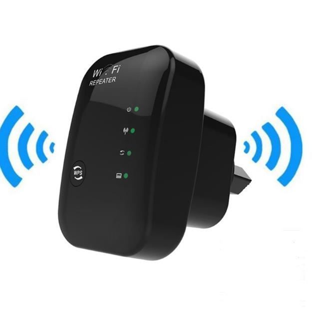 WiFi Répéteur Amplificateur, 300 Mbps Répéteur 2.4G WiFi Extender Avoir AP/Répéteur et WPS Fonction, avec RJ45 Câble Réseau