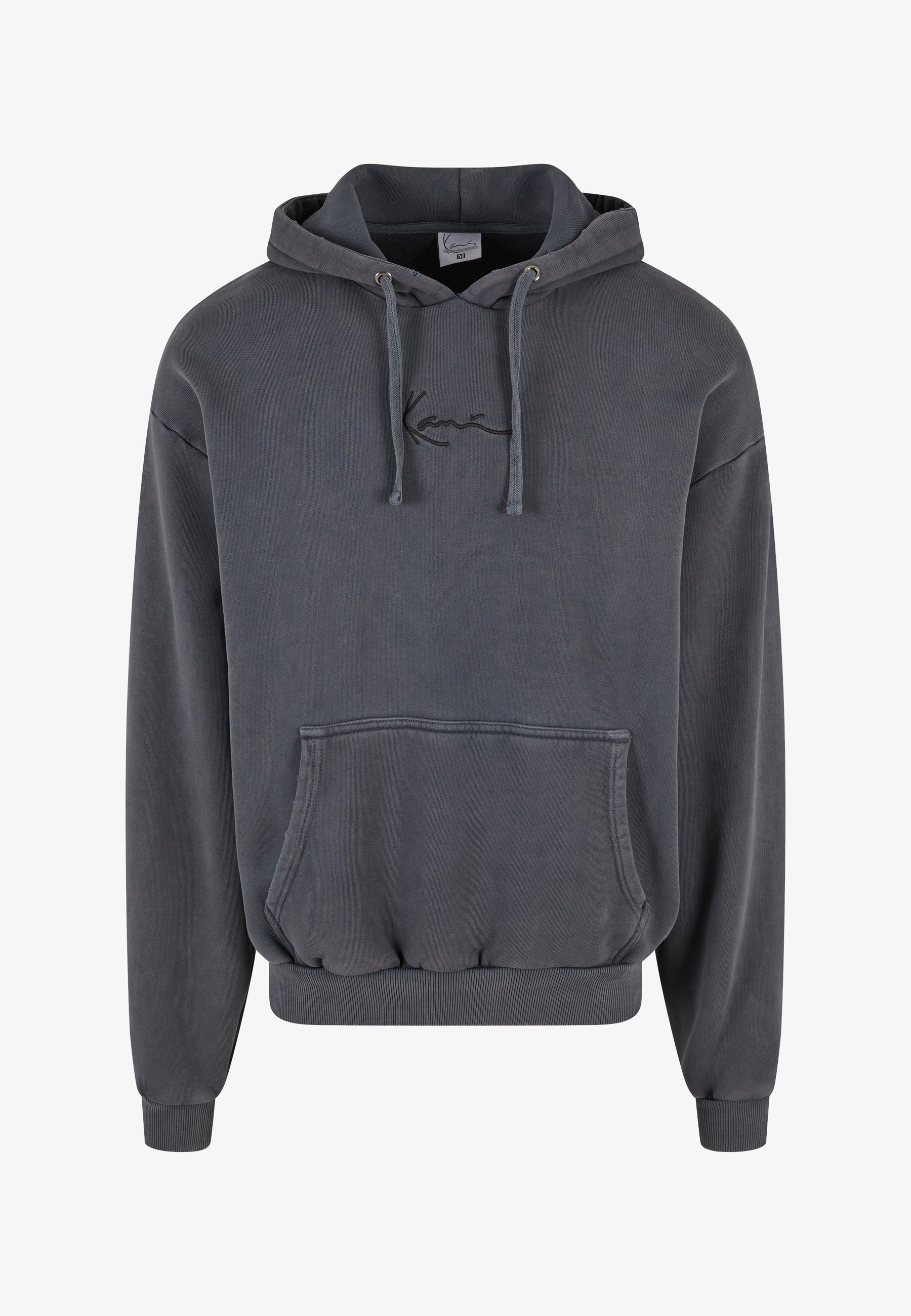 Karl Kani SMALL SIGNATURE WASHED EAGLE HOODIE UNISEX - Sweatshirt - gebleichtes Schwarz