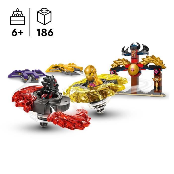 LEGO NINJAGO 71826 Drachen-Spinjitzu-Kampfset – Bauset für Kinder ab 6 Jahren