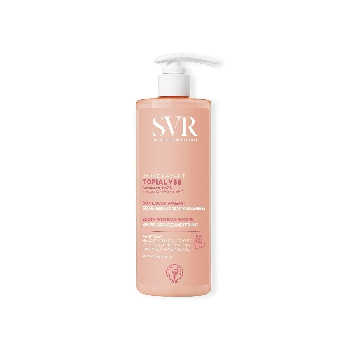 SVR SVR Topialyse Baume Lavante 400 ml Verzachtende Reinigingsbalsem
