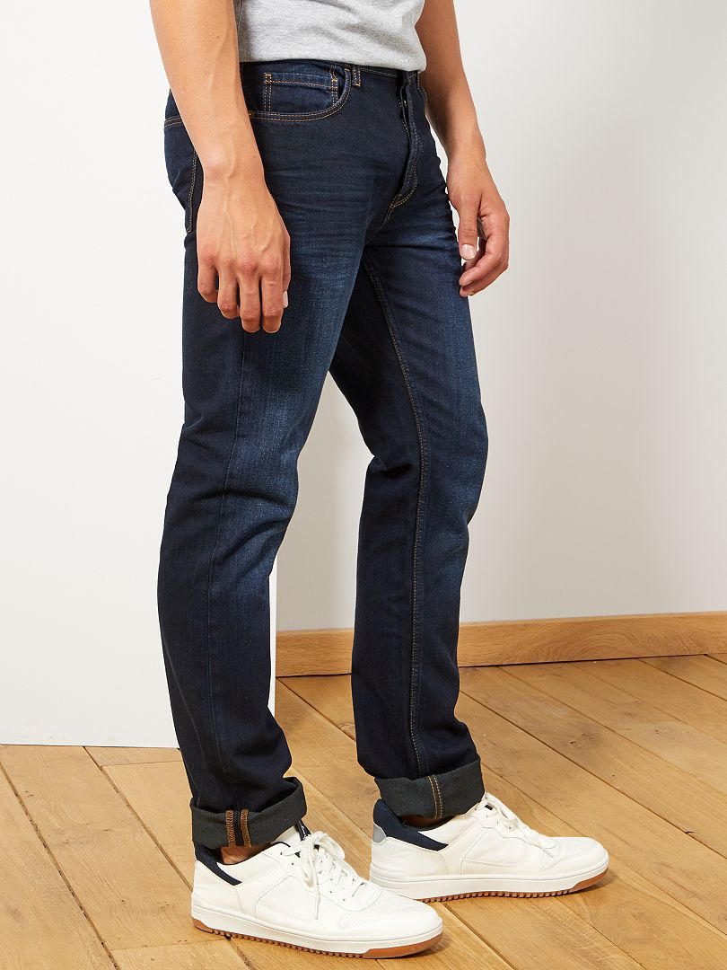 Calça jeans de corte regular tamanho L34 - azul índigo