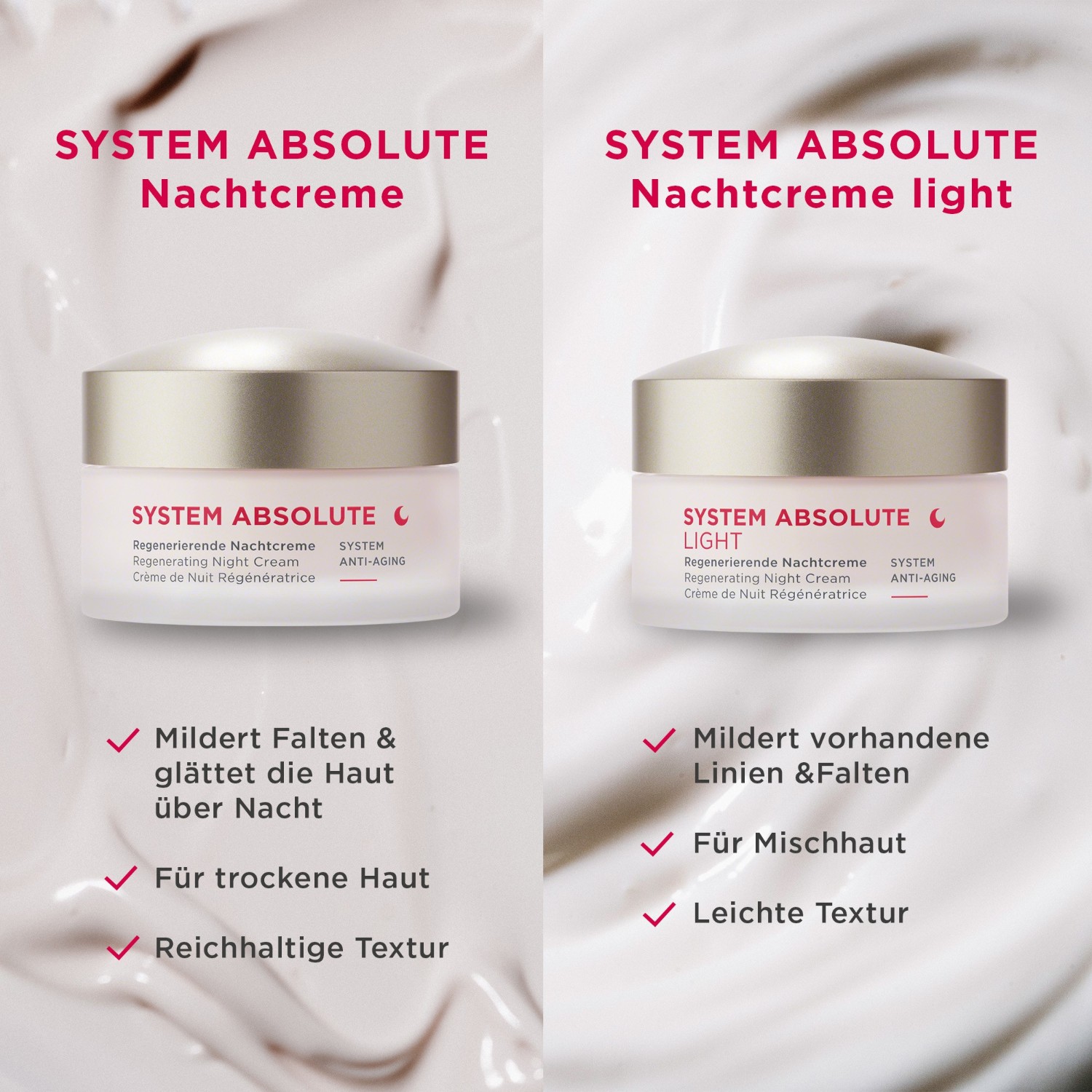 ANNEMARIE BÖRLIND Nachtcrème SYSTEM ABSOLUTE Regenererend - 50 ml