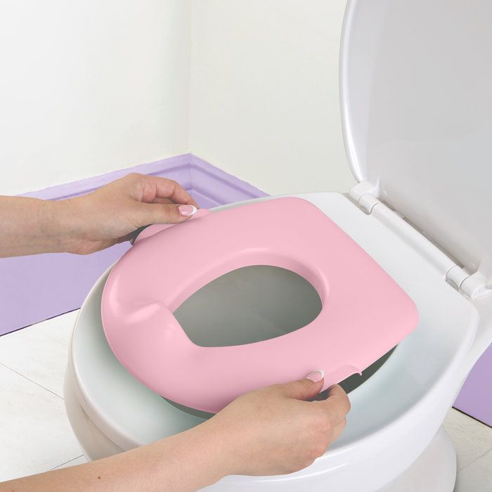 DISNEY BABY - MINNIE - Minitoilet met bijgeleverde toiletbrilverkleiner, 2-in-1, MySize, Verwijderbaar potje voor eenvoudige reiniging