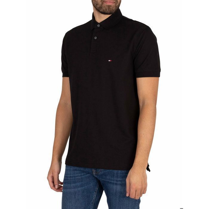 Polo - Tommy Hilfiger - 1985 - Negro - Manga corta - Cuello clásico