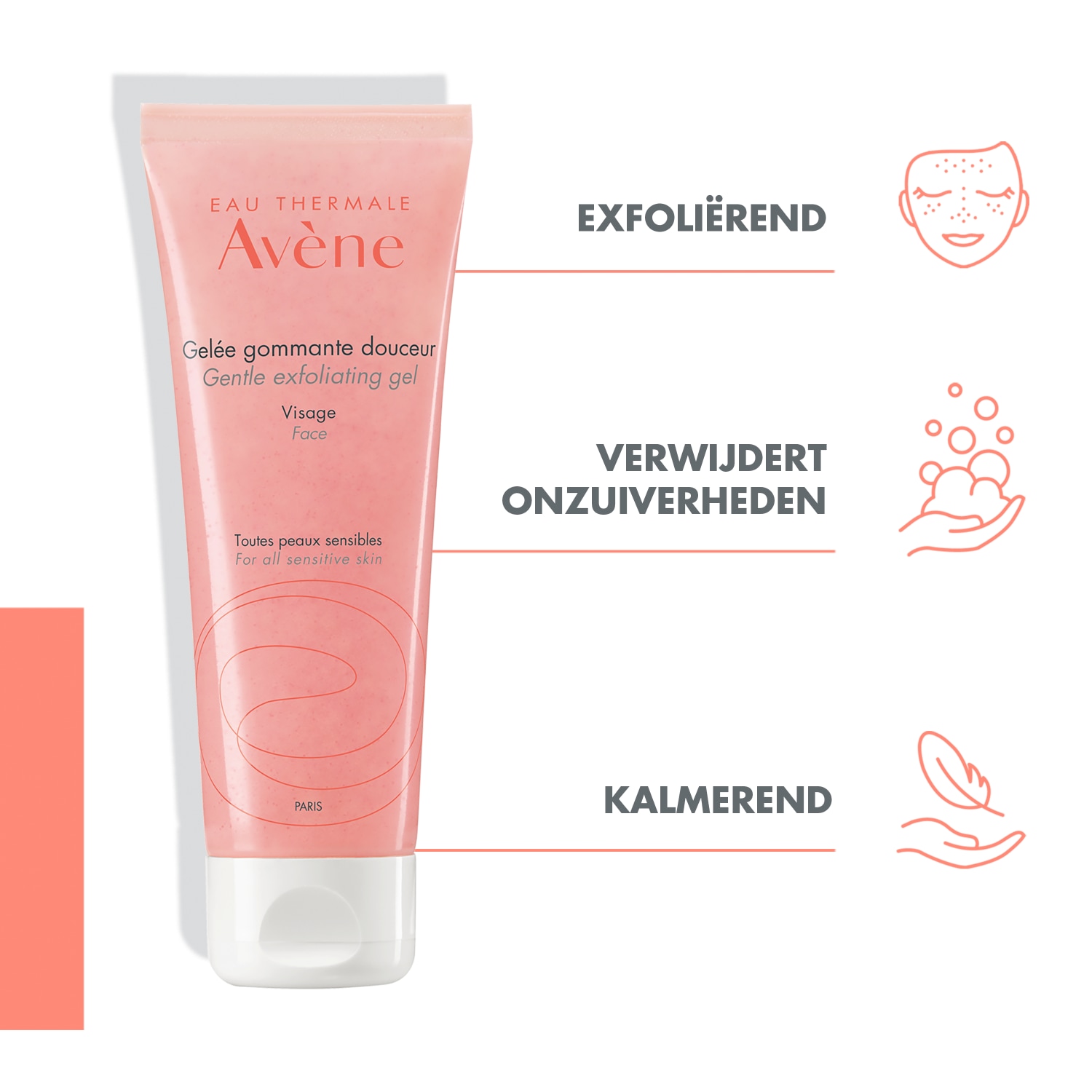 Avène Gesichtspeeling Les Essentiels Les Essentiels Sanftes Peeling-Gel – 75 ml