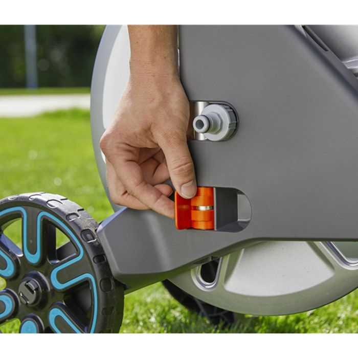 GARDENA CleverRoll L Easy Metal Hose Reel on Wheels - Max Length 100m - For Large Gardens - 5 Year Warranty
