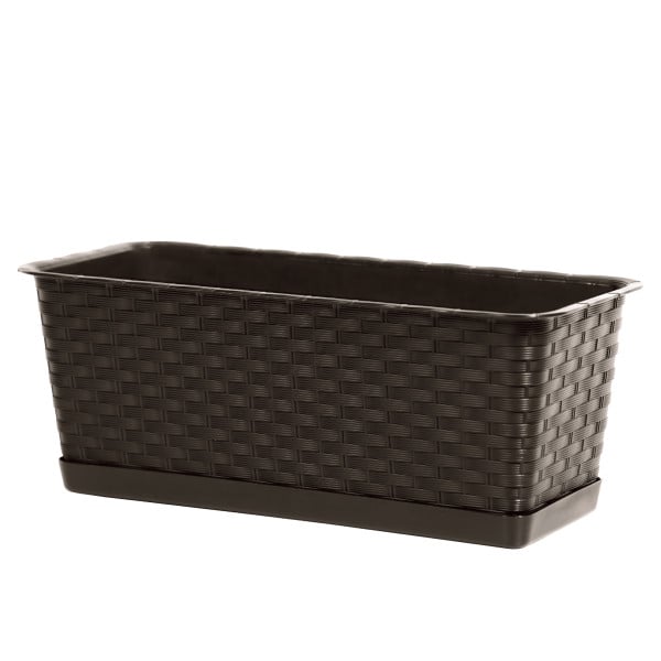 Skrzynka balkonowa Ratolla Case P 40 cm umbra PROSPERPLAST