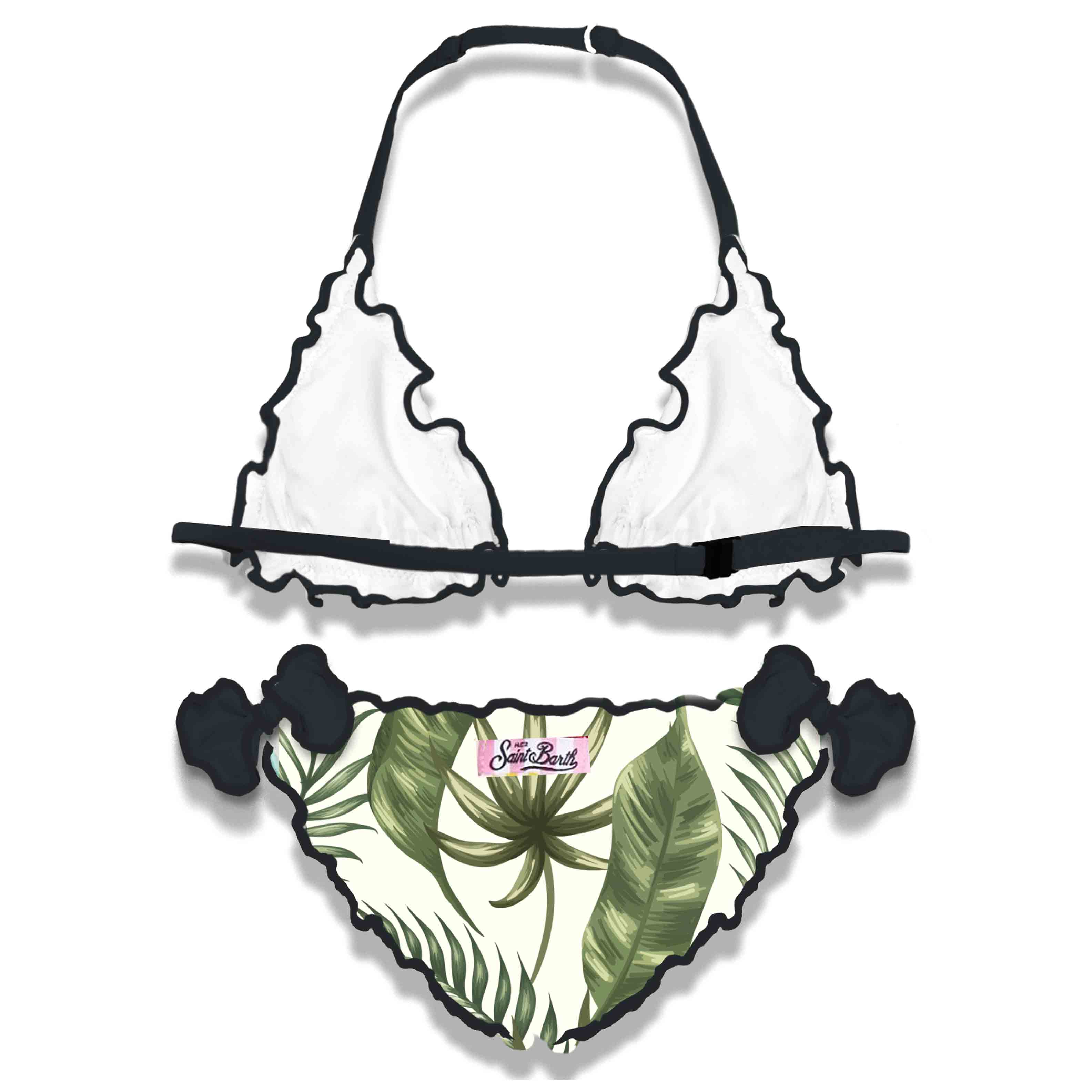 Tropiskt mönstrad bikini för barn