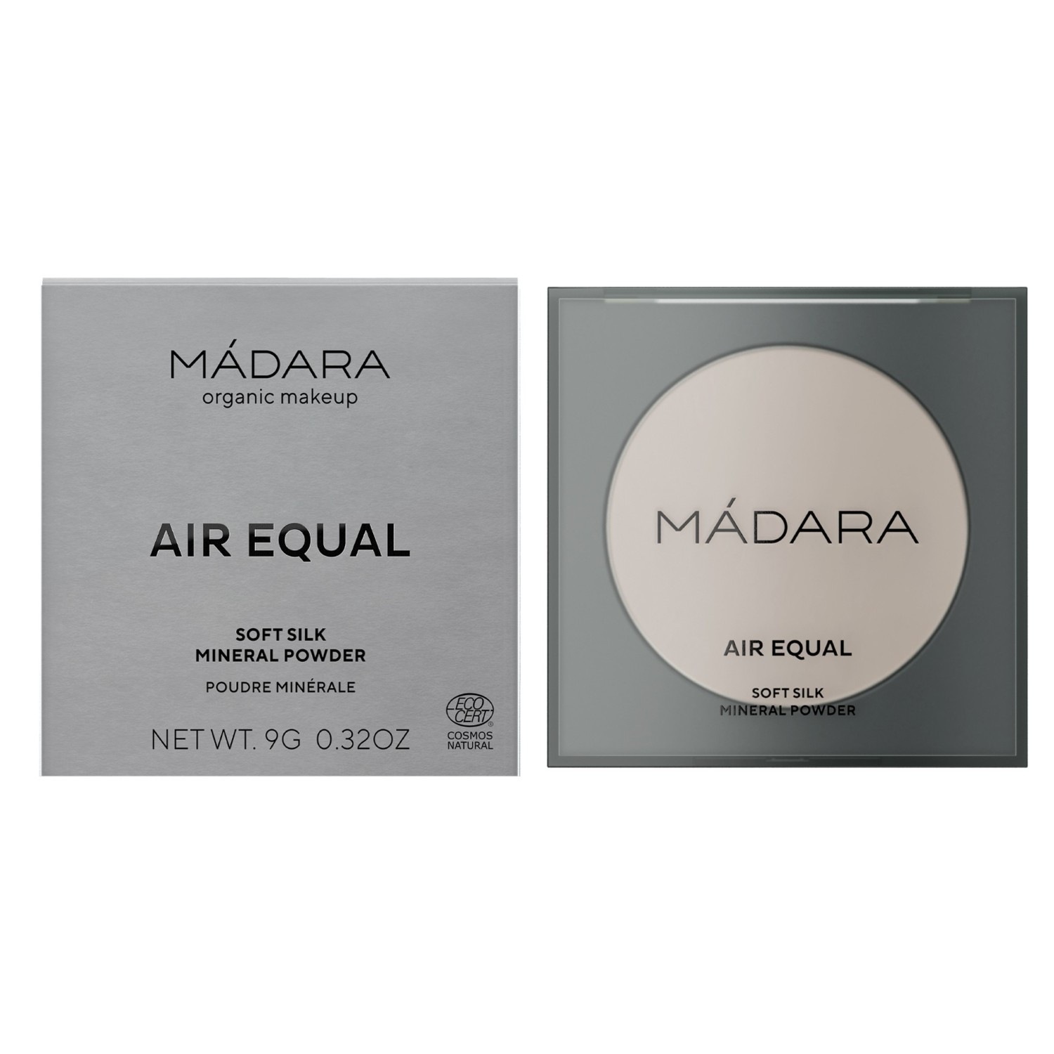MÁDARA puder AIR EQUAL svilenkasti mineralni puder, br. 0 Transparentni - 9 g