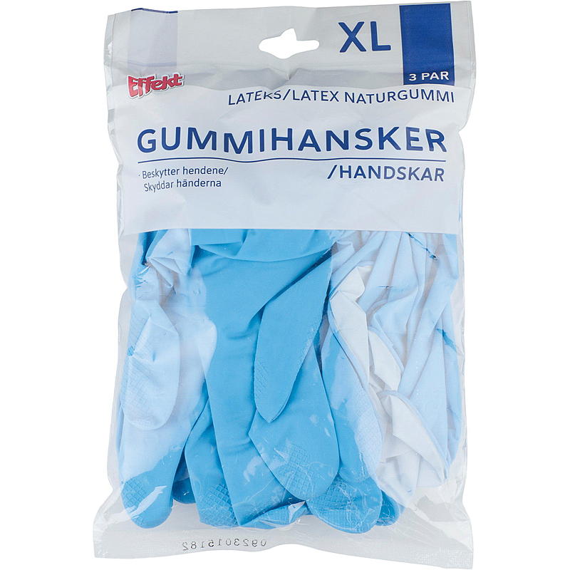 Effekt gummihansker 3-pakning XL, Effekt