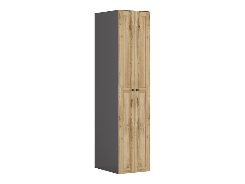 Szafa dwudrzwiowa Flex 50 cm grafit/dąb wotan
