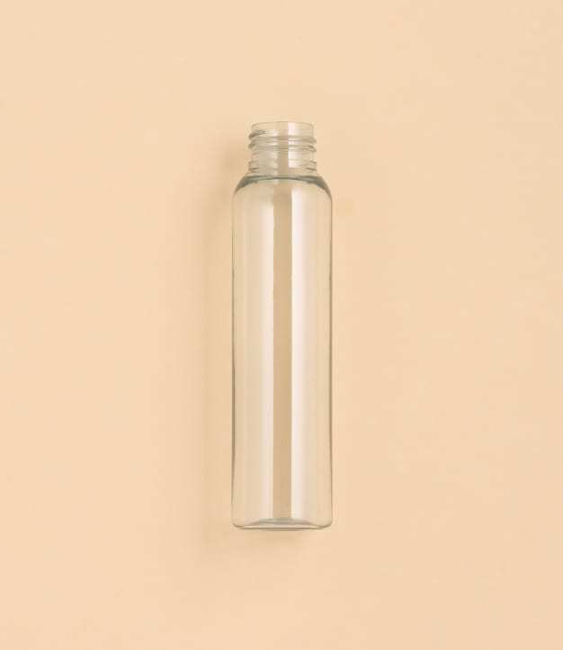 RPET lahev bez víčka 100 ml 24/410 Průhledná