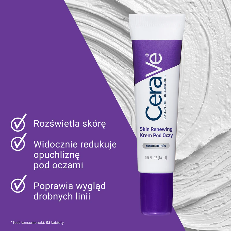 Oční krém CeraVe Skin Renewing Eye Cream, který obnovuje ochrannou bariéru pokožky.