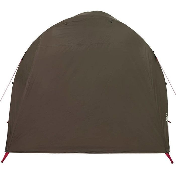 Tenda a tunnel familiare vidaXL per 6 persone, marrone, impermeabile, tenda da giardino, riparo per esterni, tenda da campeggio, riparo 4009576