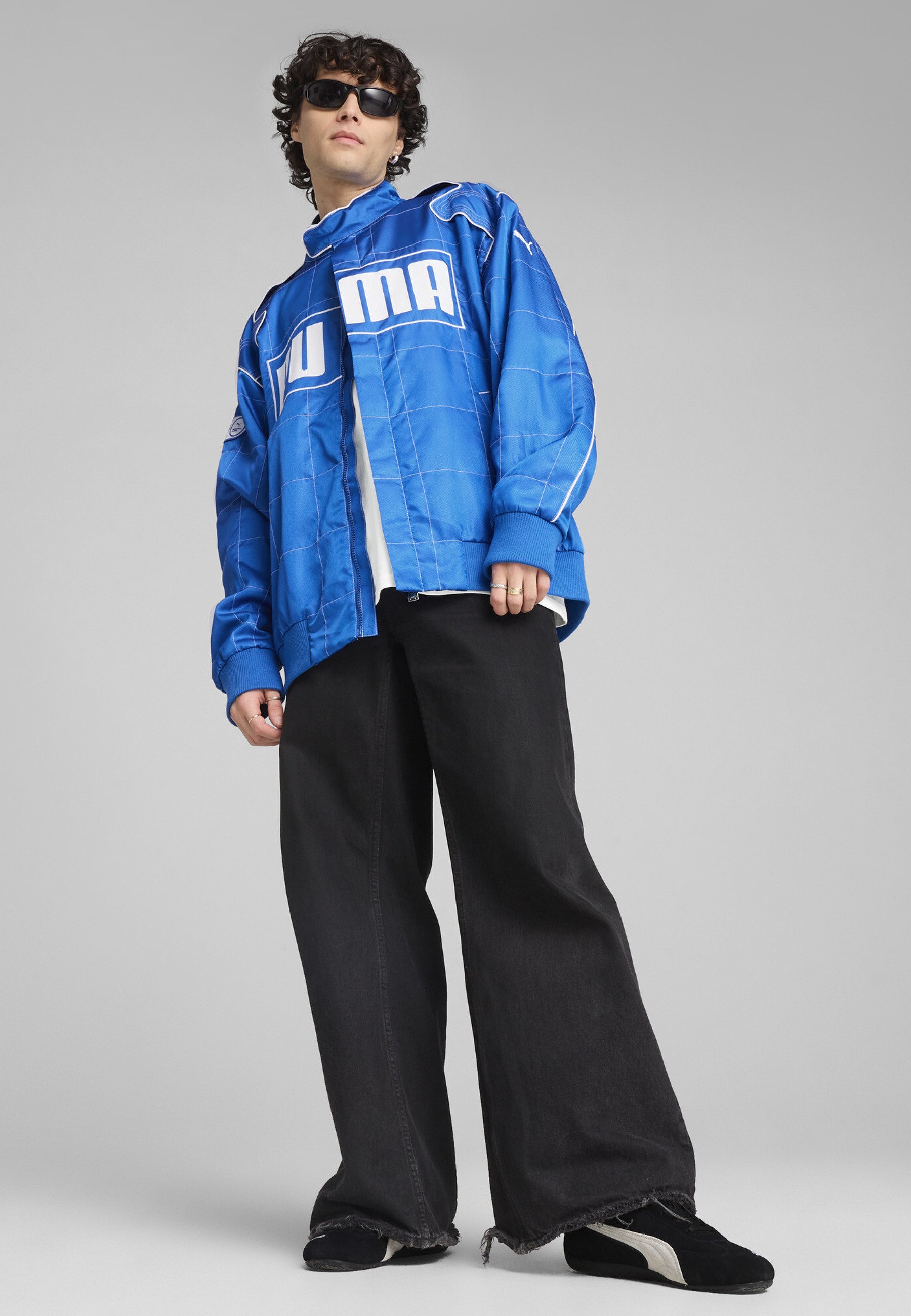 Puma ARCHIVE SEASONAL RELAXED RACER JACKET UNISEX - Bombertakki - team royal