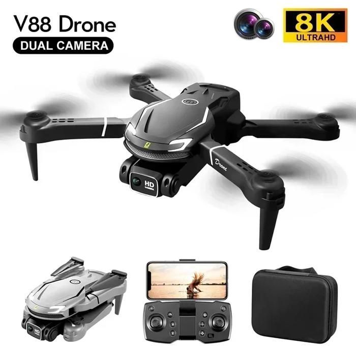 For V88 Drone Grey 4K Battery 1 5G Professional GPS HD Aerial Photography Remote Control HD Aircraft Dual Camera Quadcopter