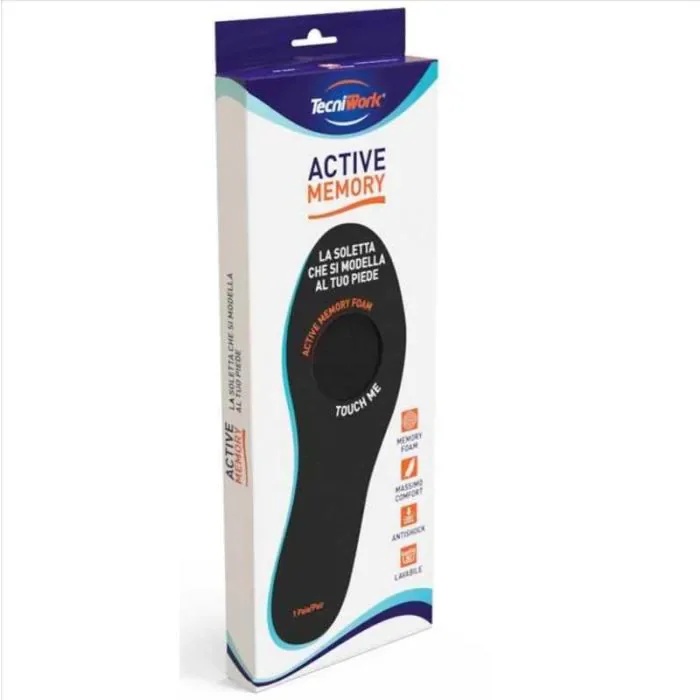 Semelles de chaussures TECNIWORK Active Memory, pointure 39, 1 paire
