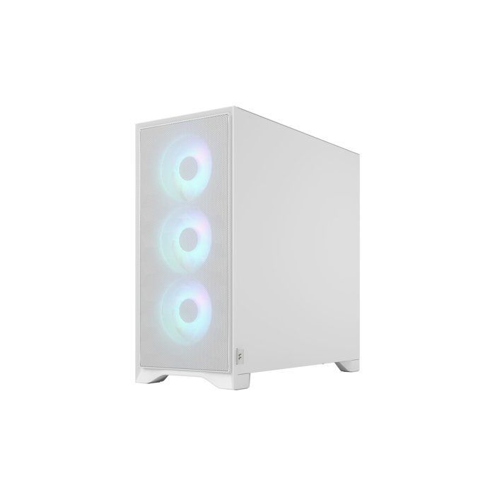 PC-kabinett - FRACTAL DESIGN - FD-C-POA2A-04 - Pop 2 Air TG RGB - ATX-formfaktor - 3 vifter med profilerte blader - hvit