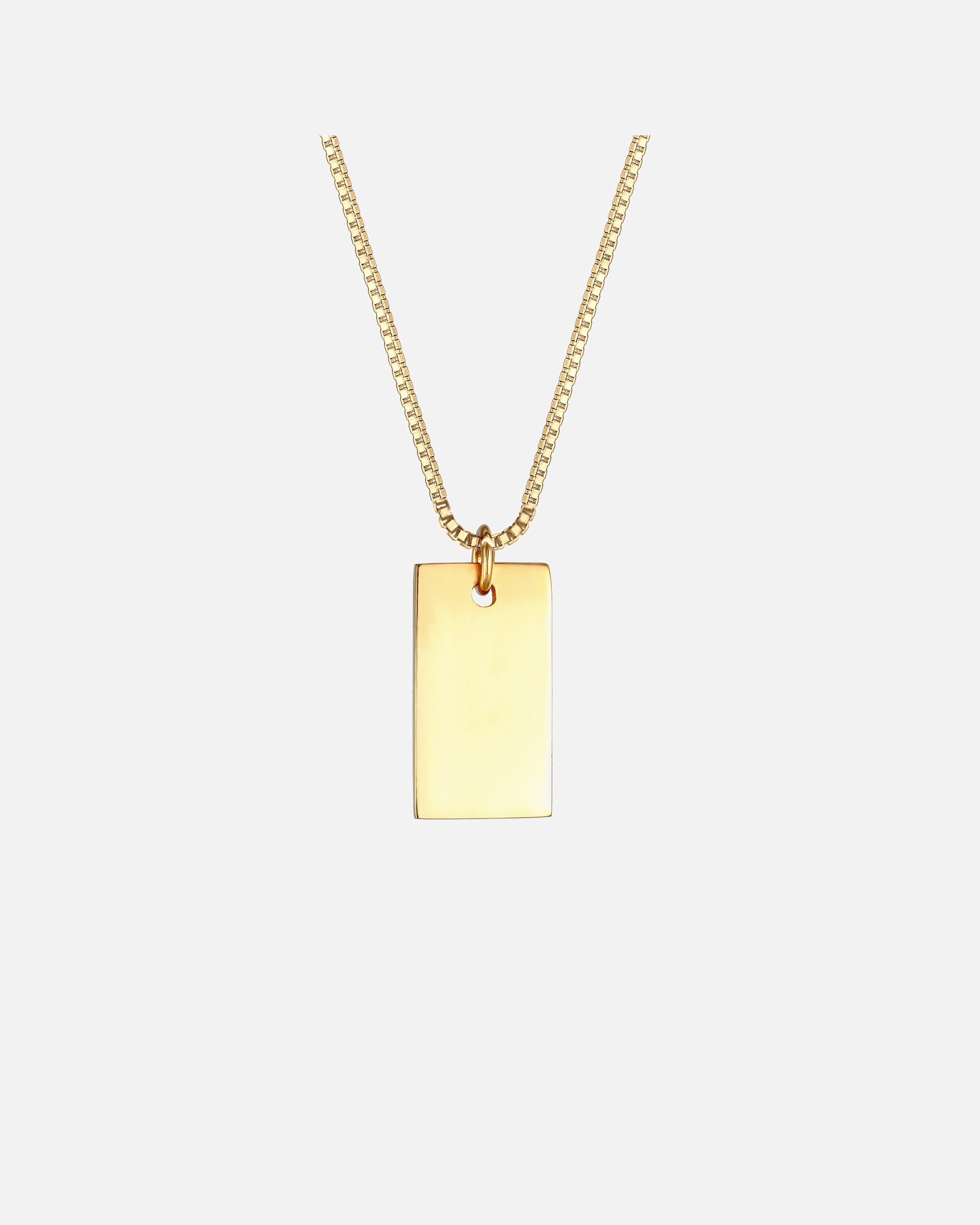 Elli Rectangle Pendentif Géo Basic Minimal Collier Femme - (925/1000) Argent