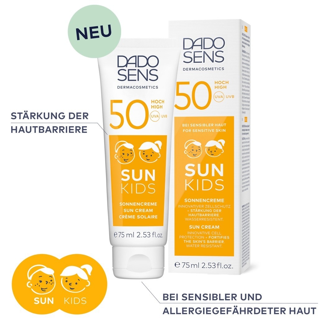 DADO SENS Dermacosmetics apsauginis kremas nuo saulės SUN KIDS SPF 50 - 75 ml