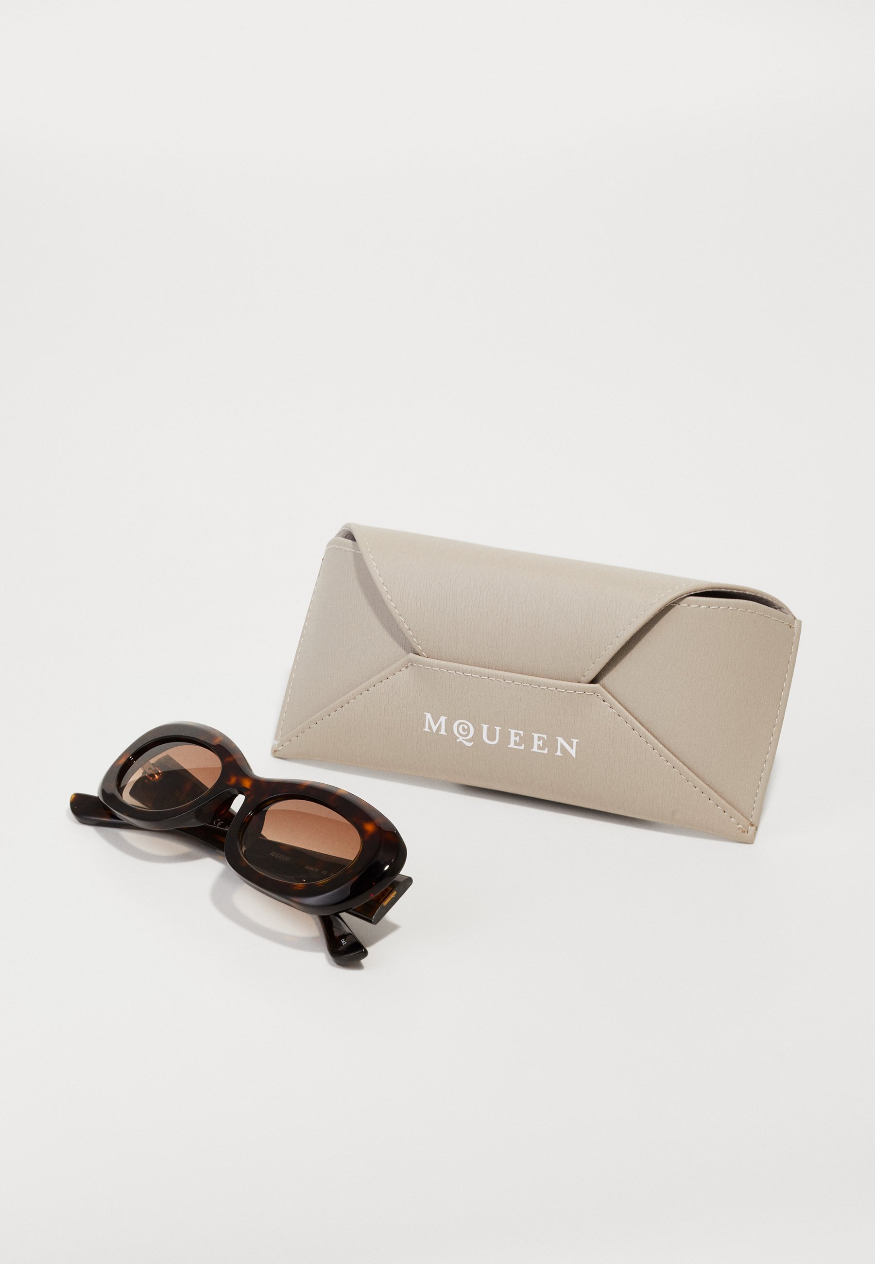 Alexander McQueen zonnebril - havana/bruin