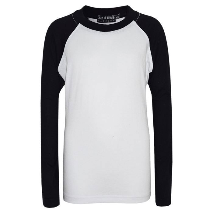 A2Z Pour Enfants Filles Garçons Noir Pyjamas Couleur Unie Élégant Contraste De Couleurs Vêtements De Nuit