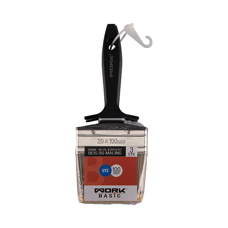 Pinceau à teinture Work Basic, lot de 3, 10 cm