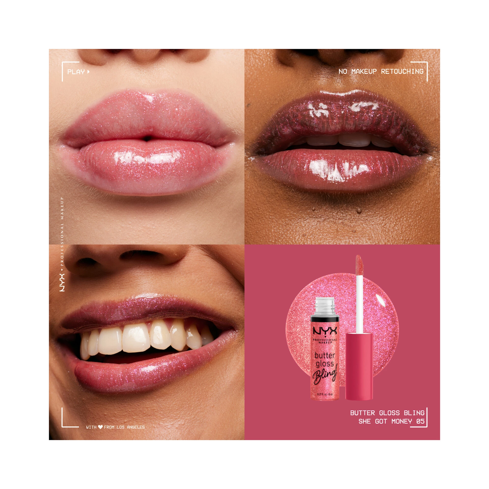 Błyszczyk NYX Professional Makeup Butter Gloss Bling 05 She Got Money - NYX Professional Makeup