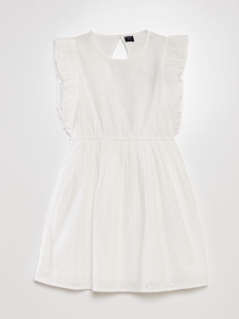 Vestido com costura inglesa - BRANCO