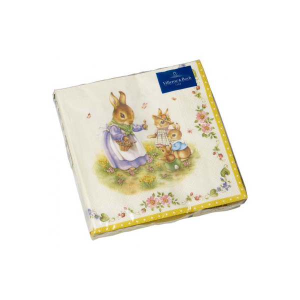 Serwetki (20 szt.) Rodzina zajęcy Easter Accessories Villeroy & Boch