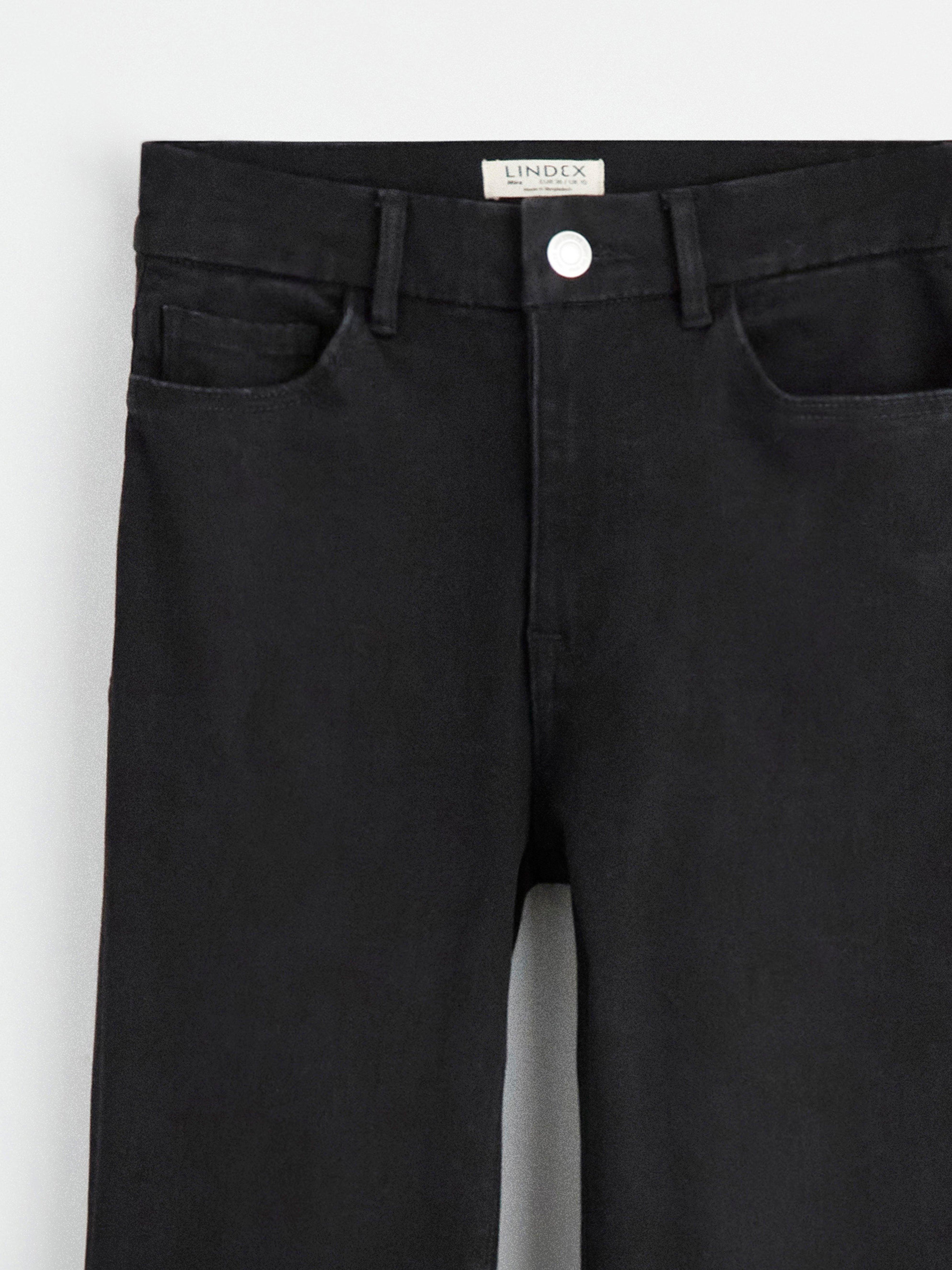 Pantalones vaqueros FLARE Mira extralargos con tejido súper elástico negro