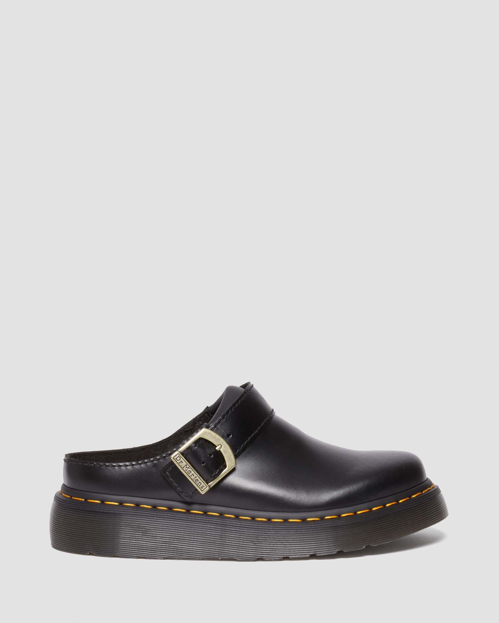 Laketen Leder Plateau Mules