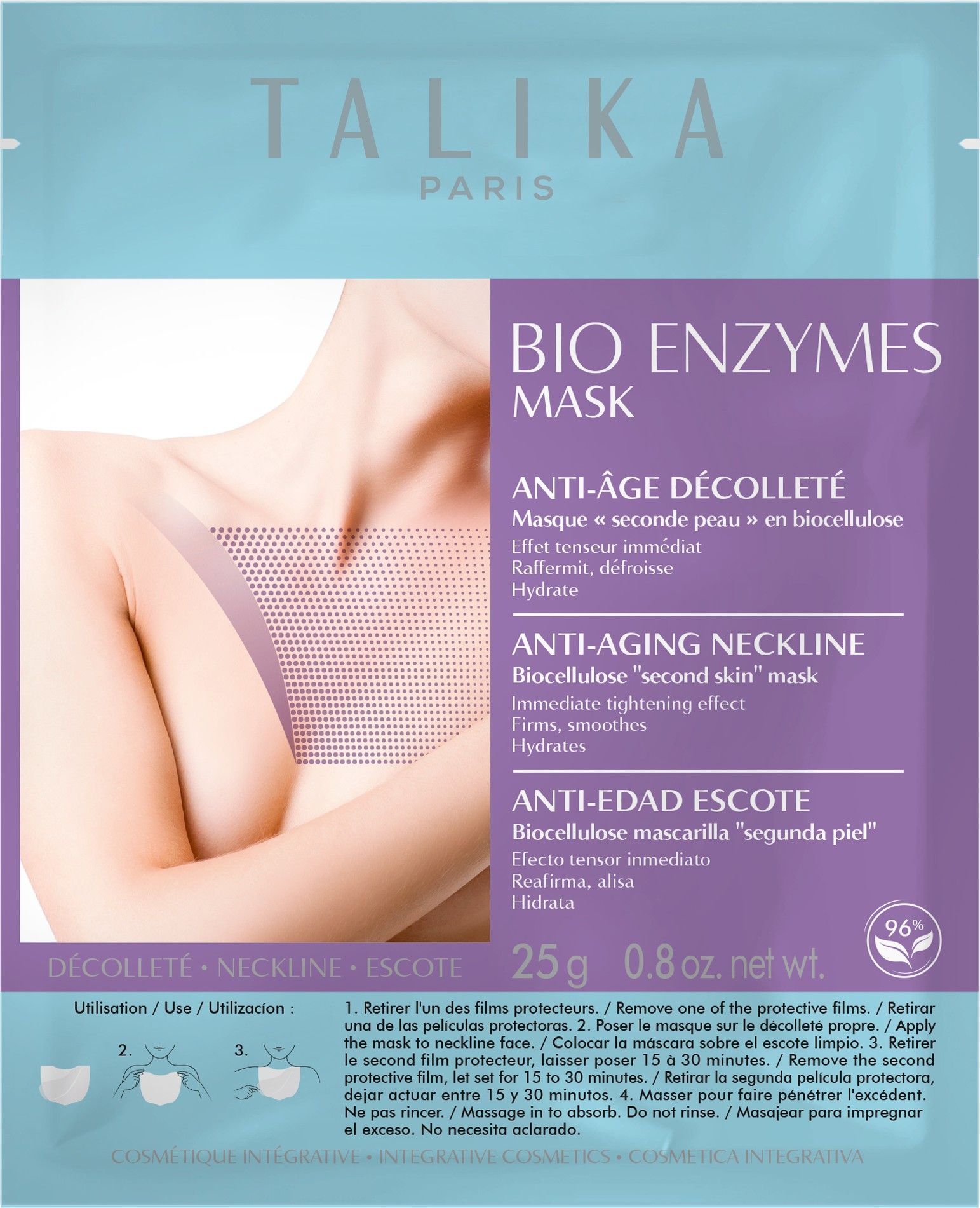 Bio Enzymes маска против старења за деколте са ефектом осветљавања Дермокозметика за тело