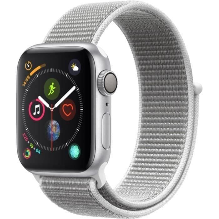 Apple Watch Series 4 GPS - Caja de aluminio plateado de 40 mm - Cierre de hebilla (2018) - Reacondicionado - Buen estado
