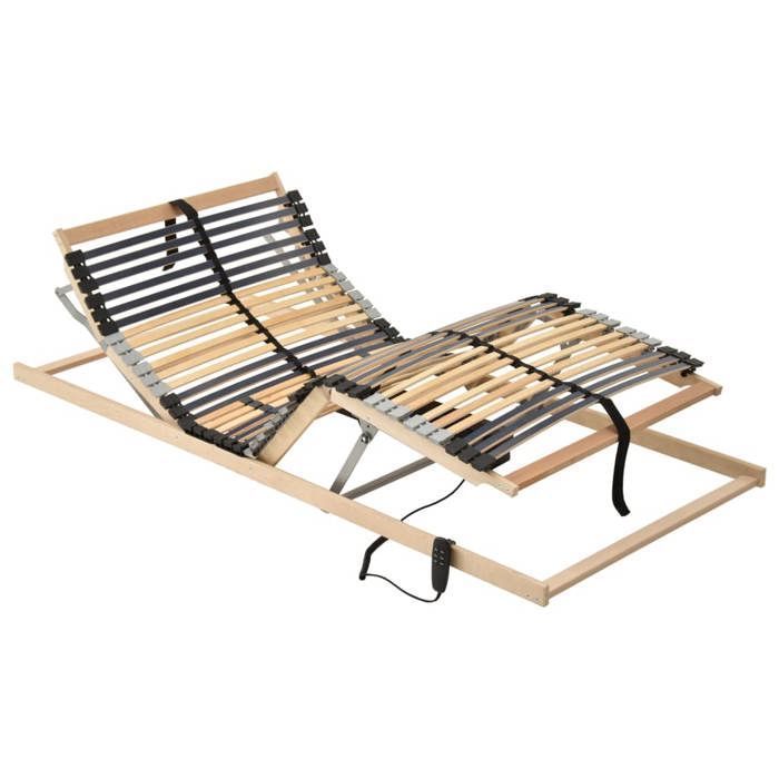 Base de cama eléctrica de láminas vidaXL con 42 láminas, 7 zonas, estructura de cama, dormitorio, hogar 321828