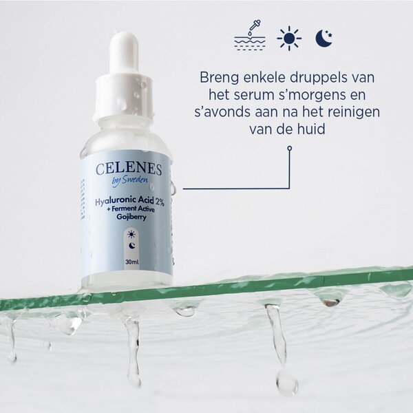 Celenes By Sweden serum s hijaluronskom kiselinom i aktivnim fermentiranim goji bobicama 30 ml - za sve tipove kože