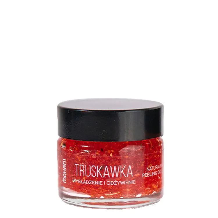 Mohani Wygładzająco-Odżywczy Peeling do ust Truskawka