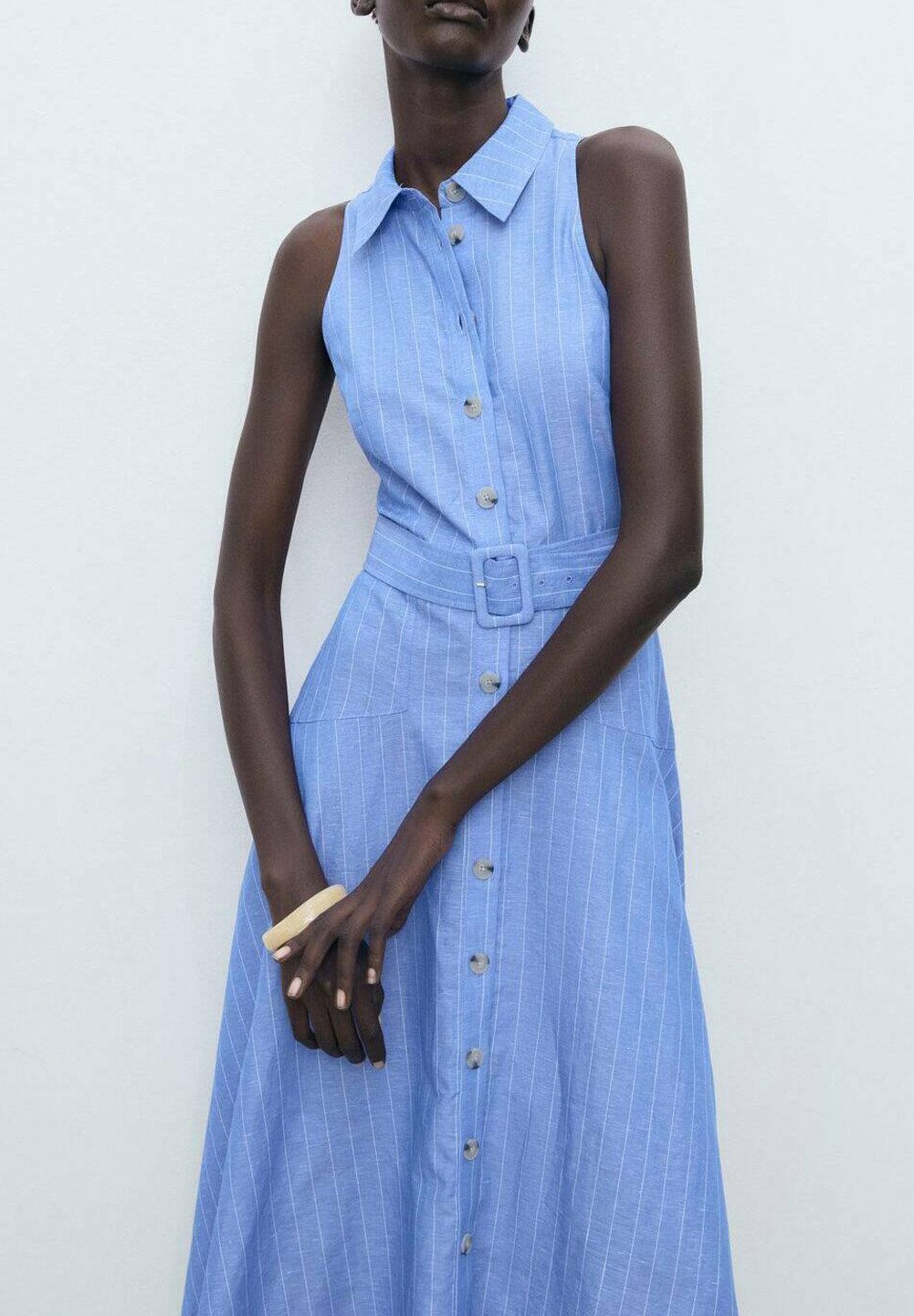 Robe-chemise Mango - bleue