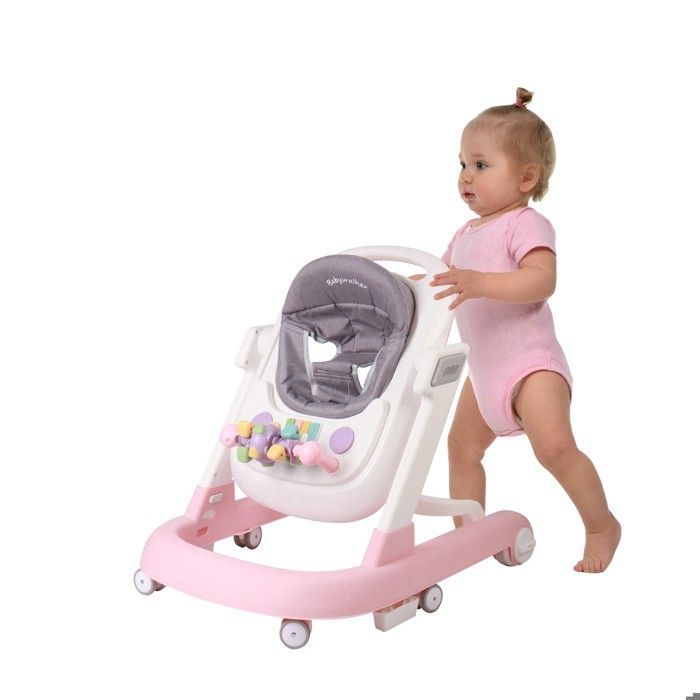 Andador para bebé XUANYU con música para niñas - Antivuelco - Uso en interiores y exteriores - Rosa
