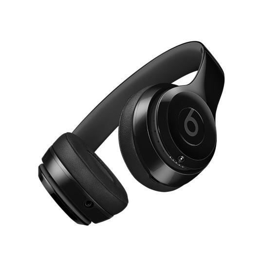 Auriculares inalámbricos Bluetooth BEATS Solo3, color negro brillante.
