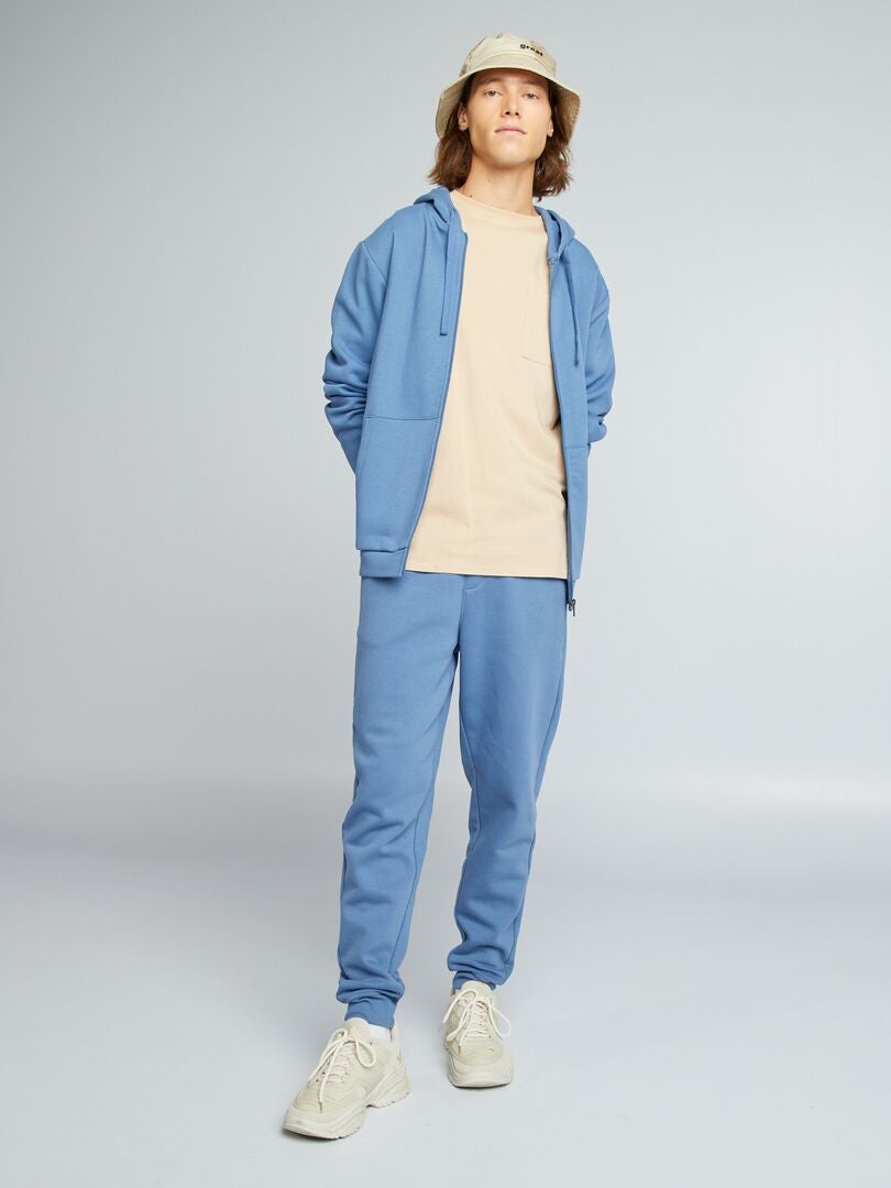 Joggingbroek van sweatstof - - BLAUW