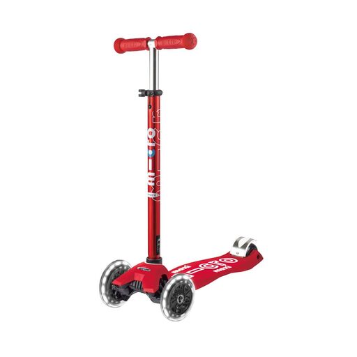  Trottinette enfant Maxi Micro Deluxe LED rouge