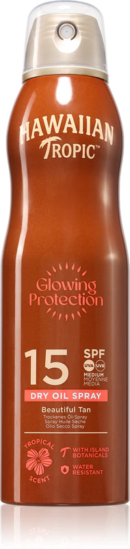 Hawaiian Tropical Glowing Protection Dry Oil Spray SPF 15