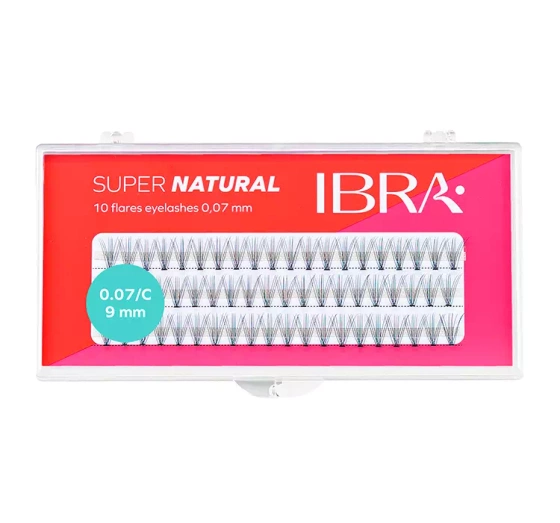Ibra Sztuczne Rzęsy Naturals kępki C0,07 9mm