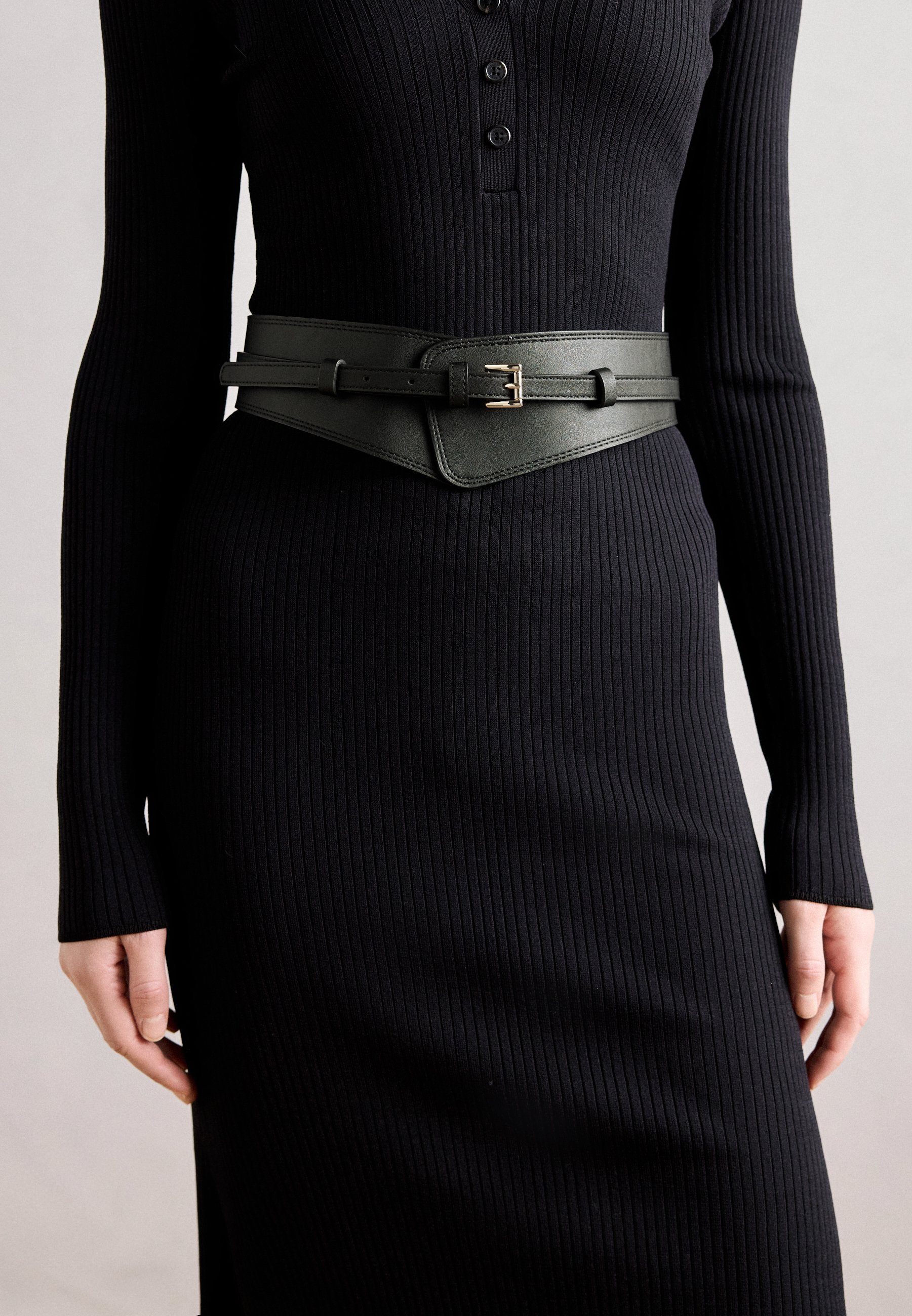 Anna Field LEATHER - Tailleband - zwart