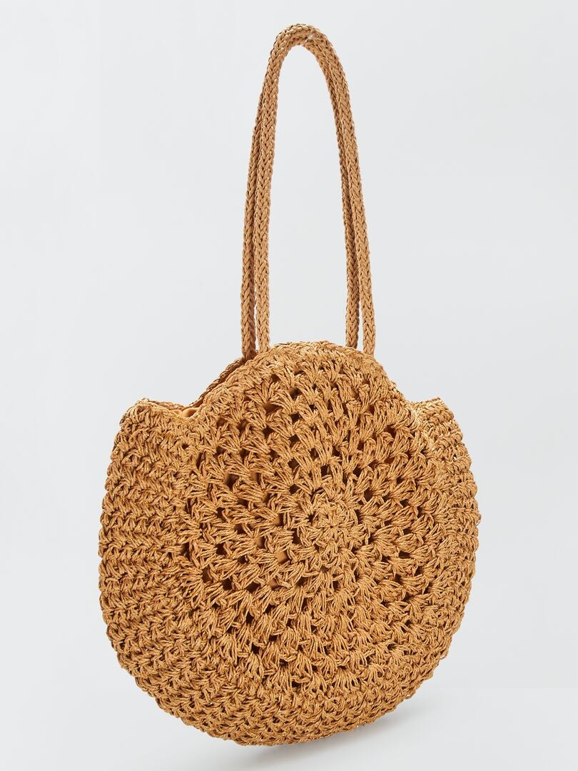 Ronde tas - BEIGE