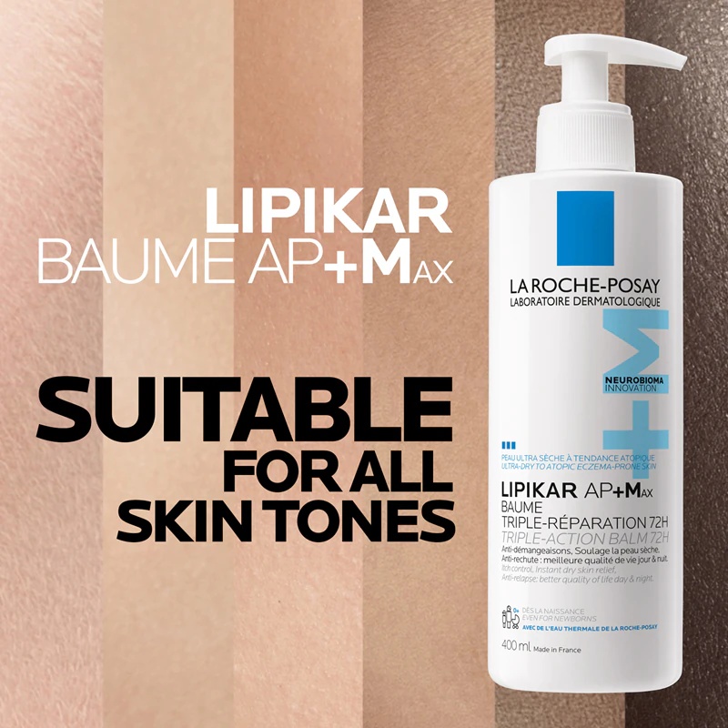La Roche-Posay Lipikar AP+Max Balm barojošs ķermeņa balzams sausai un atopiskai ādai