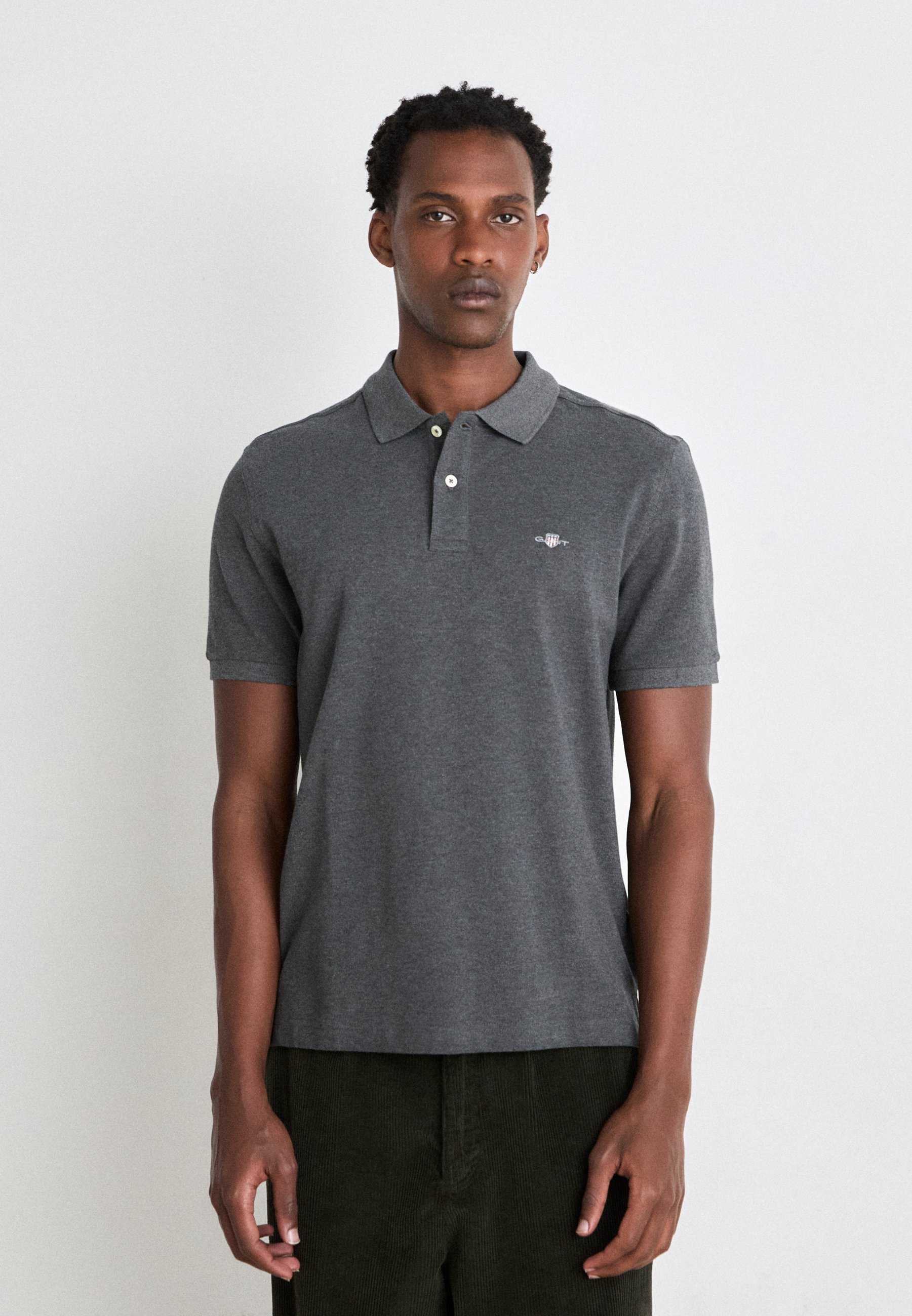 GANT ARCHIVE SHIELD - Polokošile - antracit melange